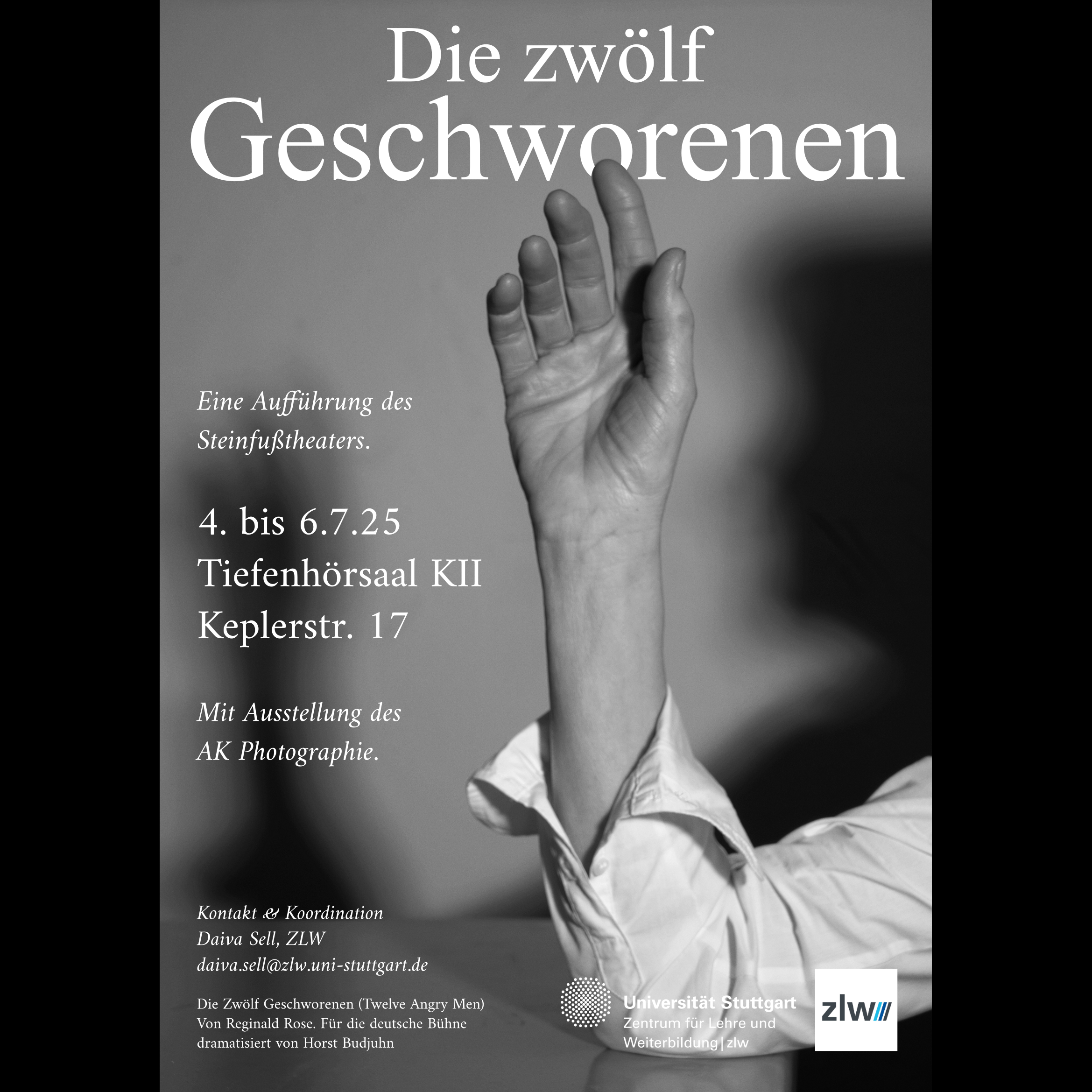 Eine gehobene Hand 